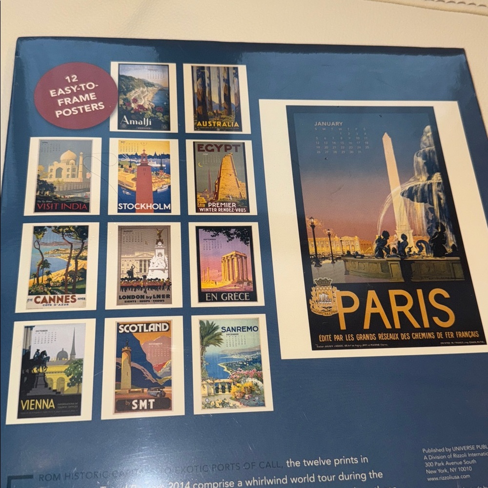 Golden Age Travel Posters Calendar - Picture 6 of 9